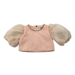 Miss Grant Camicia Mezza Manica Tinta Unita per Neonata MG1334 PESCA MISS GRANT 