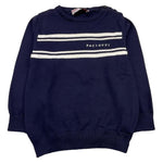 CESARE PACIOTTI maglia girocollo tinta unita con ricamo logo Blu per Neonato MGP5355N BLU CESARE PACIOTTI 