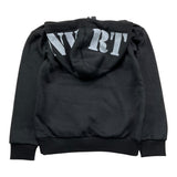 NEVER TOO felpa tinta unita con cappuccio e stampa Nero per Bambino NT1475R NERO NEVER TOO 