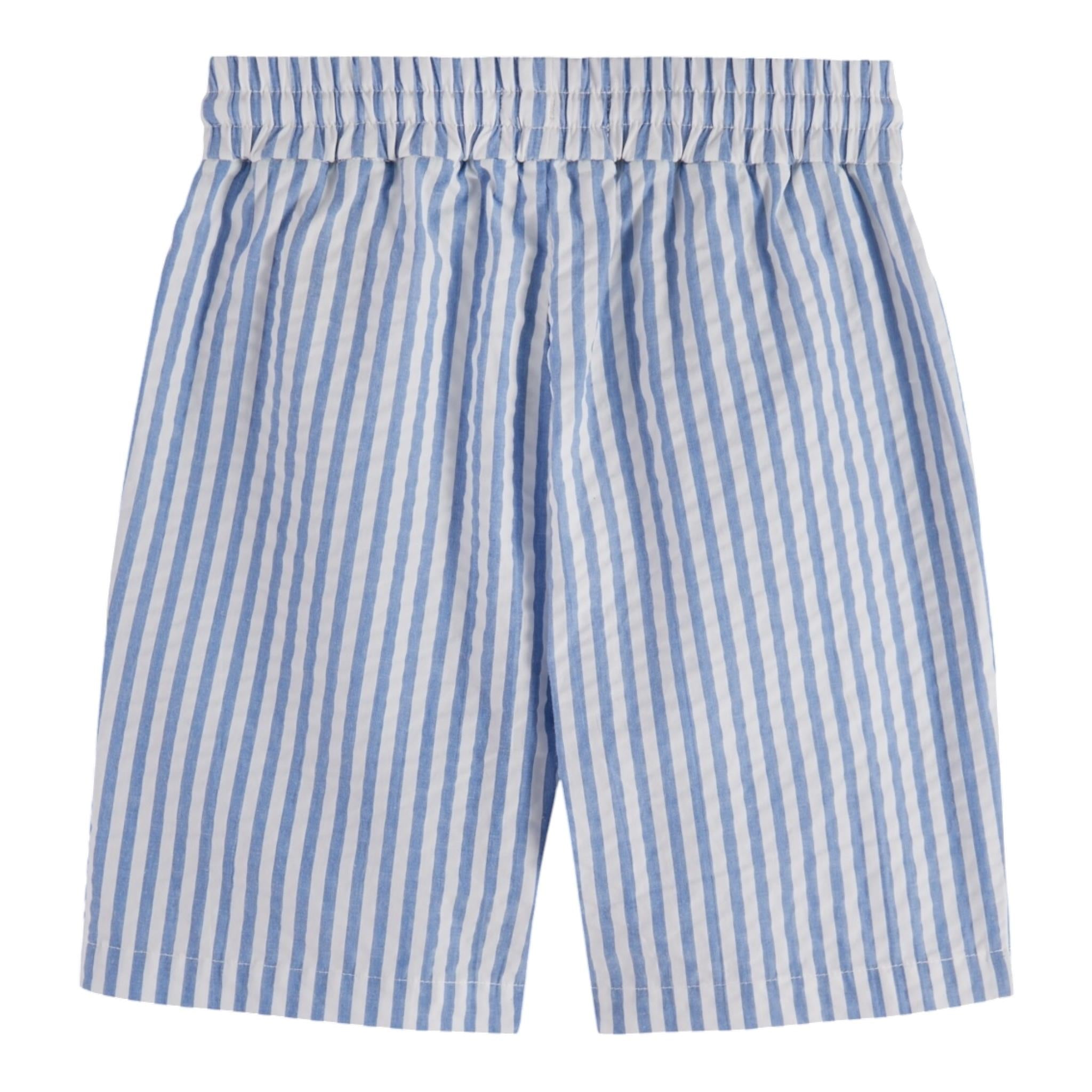 Scotch & Shrunk Bermuda Bicolore con Fantasia A Righe per Bambino 179434 BIANCO SCOTCH & SHRUNK 