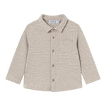 MAYORAL camicia tinta unita con fantasia a quadrettini Beige per Bambino 2186X BEIGE MAYORAL 