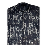 John Richmond Camicia Bicolore Logata per Bambino RBP23011CA BIANCO/NERO JOHN RICHMOND 