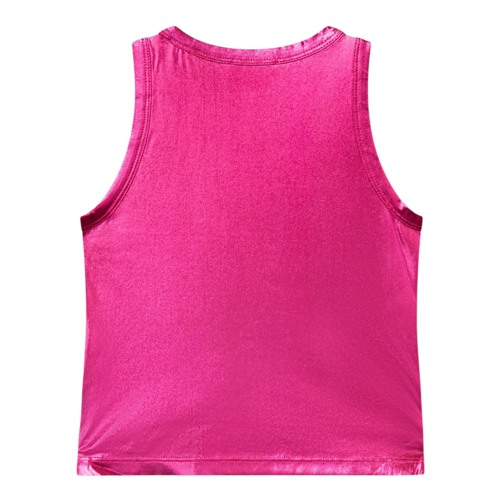 Diesel Canotta Tinta Unita con Logo per Bambina J02178X MAGENTA DIESEL 