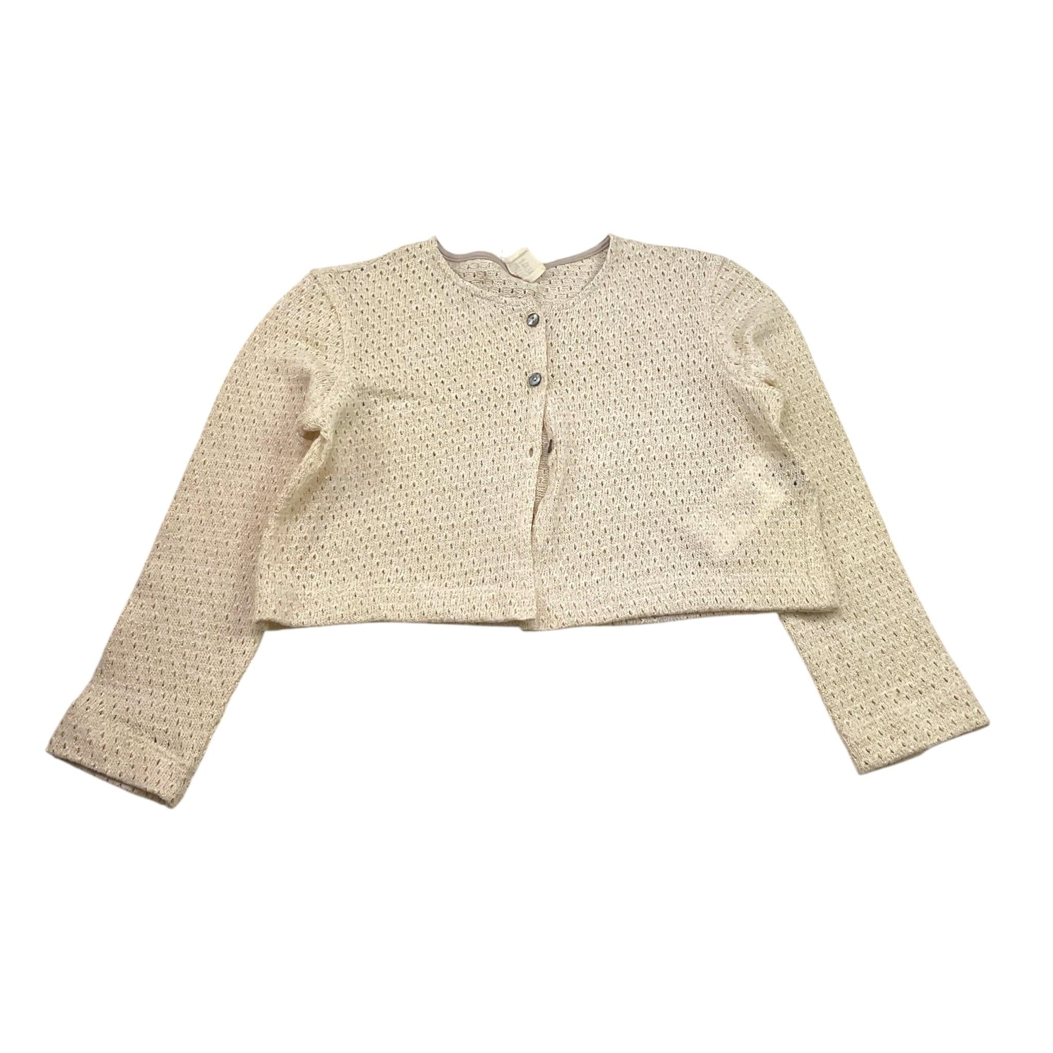 Caffe' D'Orzo Coprispalle Tinta Unita con Bottoni per Bambina ZW9A10 PANNA CAFFE' D'ORZO 