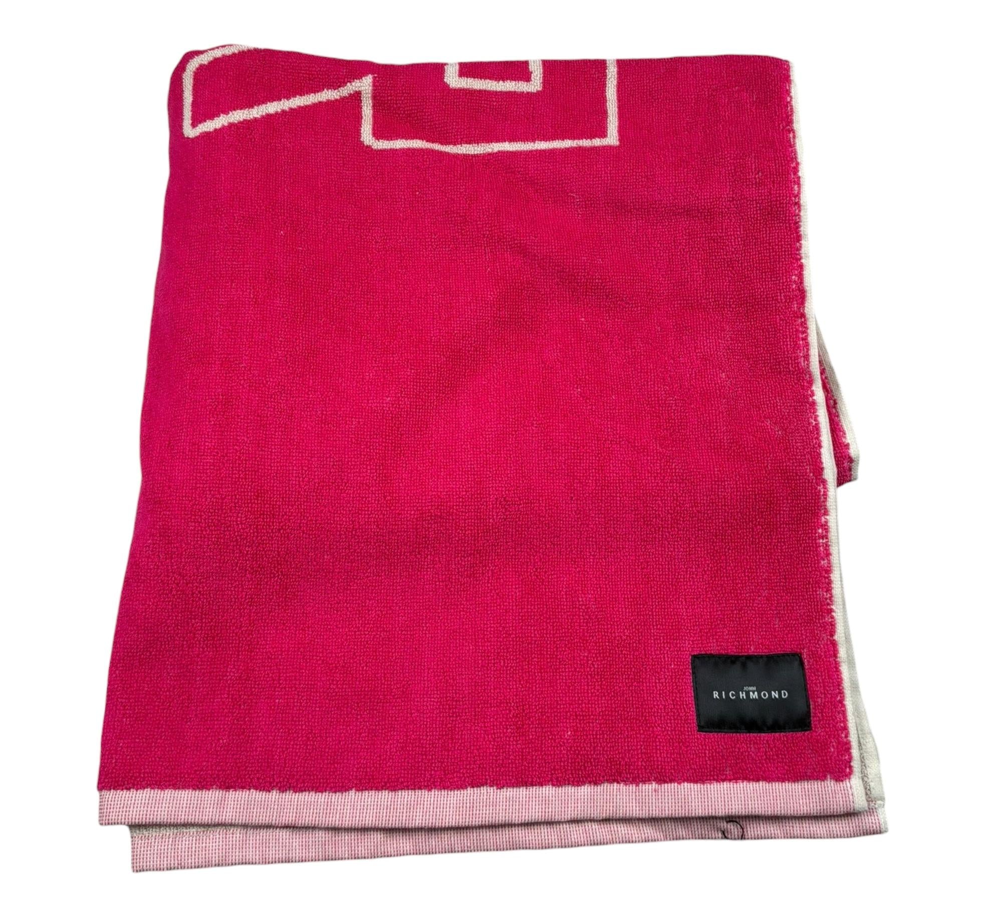 John Richmond Telo Mare Tinta Unita con Logo per Bambina RGP26031TM FUXIA JOHN RICHMOND 