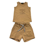 John Richmond Completo 2 Pezzi Canotta-Bermuda Tinta Unita per Neonato RIP26005CJ MARRONE JOHN RICHMOND 