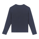 EMPORIO ARMANI shirt tinta unita girocollo con stampa Blu per Bambino 6DBT54 BLU EMPORIO ARMANI 