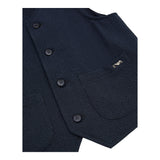 Emporio Armani Gilet Tinta Unita per Bambino EB000124 BLU EMPORIO ARMANI 