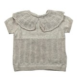 Wedoble T-Shirt Tinta Unita con Colletto Traforato per Neonata V2506302B BEIGE WEDOBLE 