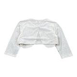 Isabel Coprispalle Tinta Unita con Trasparenze per Bambina ALE4435 BIANCO ISABEL 