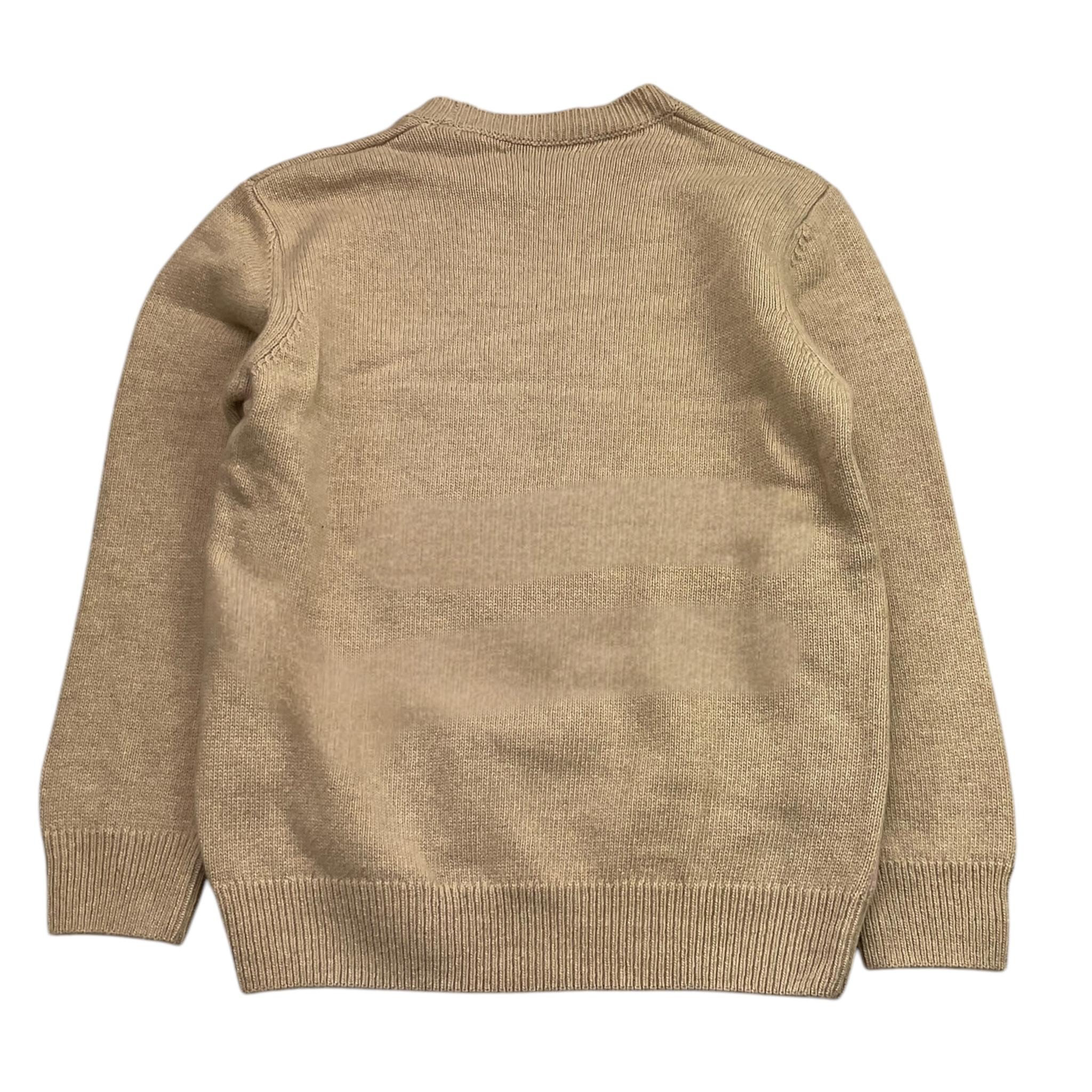 SAINT BARTH maglia girocollo tinta unita con stampa  Sabbia per Bambina PRC000001 SABBIA SAINT BARTH 