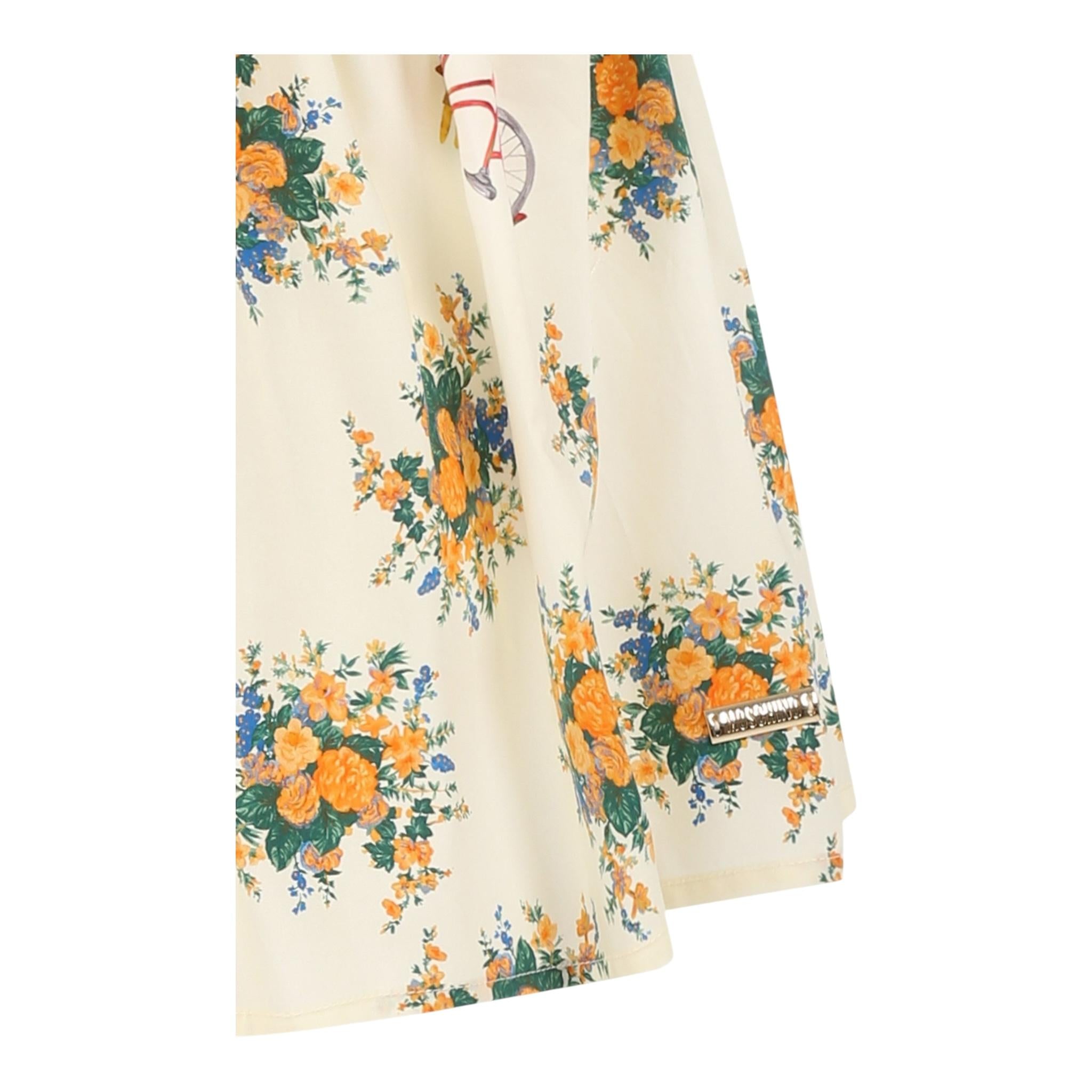 Moschino Gonna Tinta Unita con Stampa per Bambina HDJ03T BEIGE MOSCHINO 