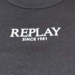Replay T-Shirt Girocollo Tinta Unita con Logo per Bambino SB7404 NERO REPLAY 