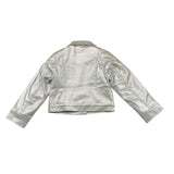 TO be too giubbino modello chiodo in ecopelle tinta unita Argento per Bambina TFBF24C633 ARGENTO TO be too 