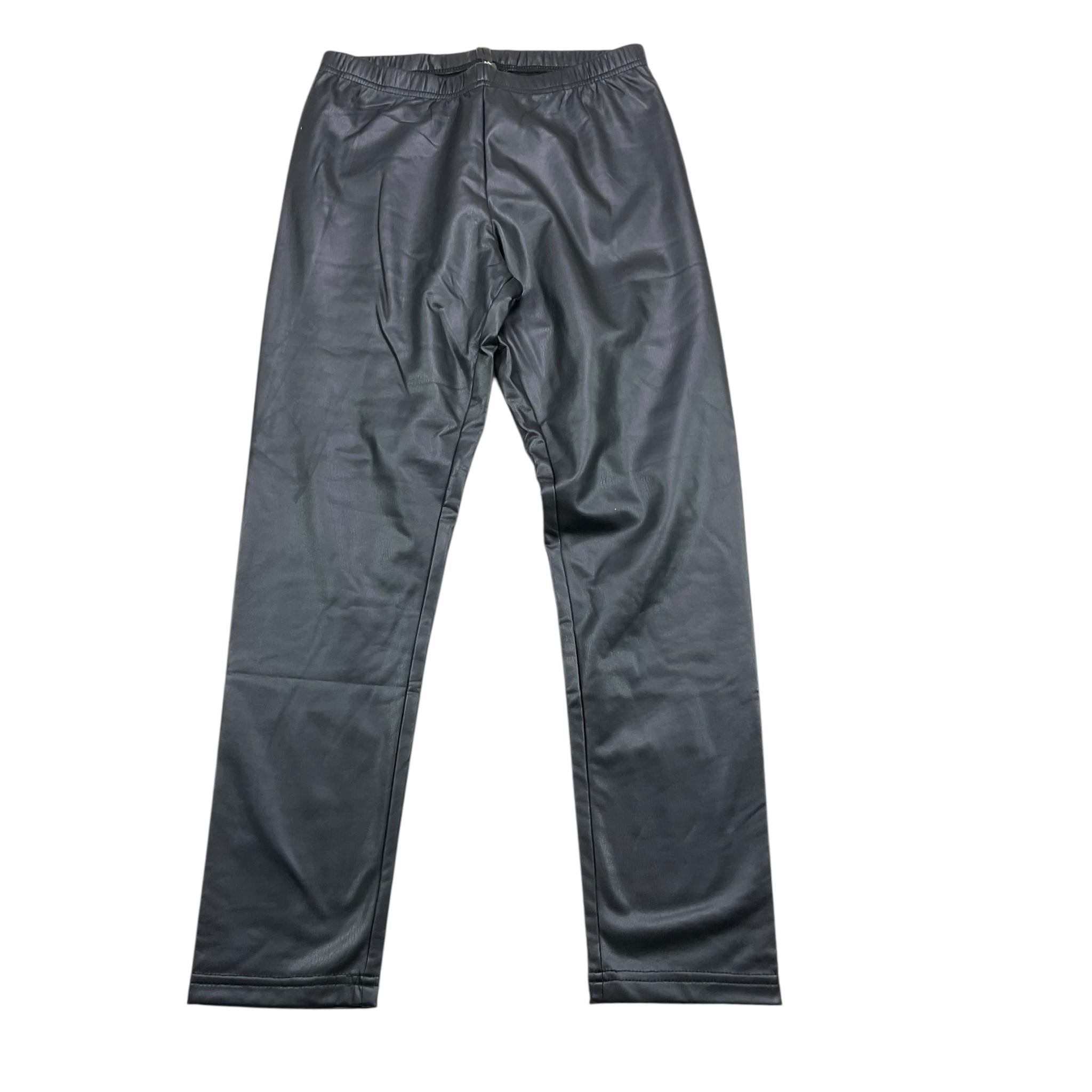MANILA GRACE leggins tinta unita in ecopelle Nero per Bambina MFJF24P065 NERO MANILA GRACE 