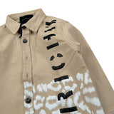 John Richmond Camicia tinta unita con Stampa Beige per Neonato RIP23059CANH BEIGE JOHN RICHMOND 