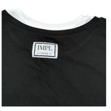 Imperial Top Giromanica Tinta Unita con Profili In Contrasto per Bambina MO15032G75 NERO IMPERIAL 