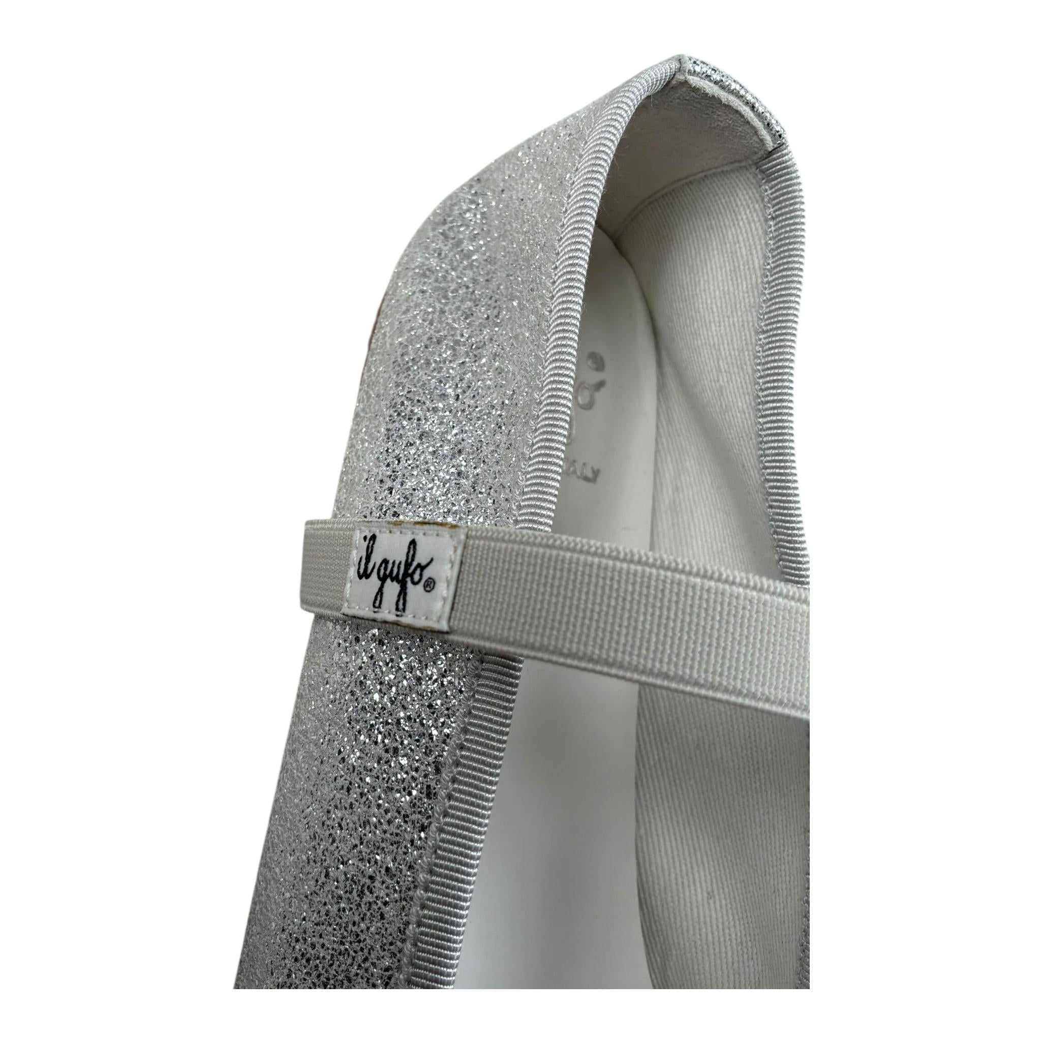 Il Gufo Ballerine Tinta Unita Glitterata per Bambina 021759 ARGENTO IL GUFO 