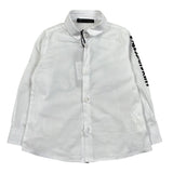 Daniele Alessandrini Camicia Manica Lunga Tinta Unita con Stampa per Neonato 1295C00110 BIANCO DANIELE ALESSANDRINI 