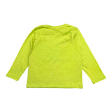Name.It Shirt Girocollo Tinta Unita Con Stampa In Contrasto Verde Fluo Per Bambino