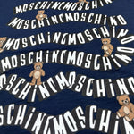 Moschino T-Shirt Girocollo Tinta Unita con Stampa per Bambino HXM05G BLU MOSCHINO 