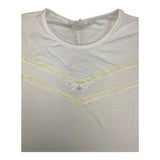 La Perla T-Shirt Intima Tinta Unita Con Fantasia Bianco Per Bambina