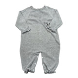 Le Coconne Tutina Tinta Unita con Applicazione Fiocco per Neonata LCN0586 GRIGIO LE COCONNE 