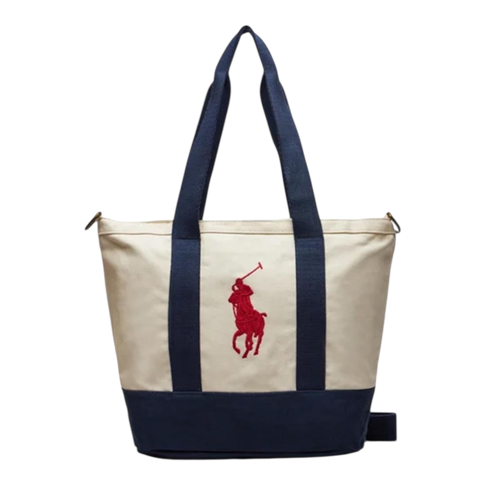 Ralph Lauren Borsa Bicolore con Logo per Bambina 9AR023 BIANCO/BLU RALPH LAUREN 