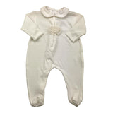 ALETTA tutina tinta unita con applicazione Bianco per Neonata RB999075CIN BIANCO ALETTA 