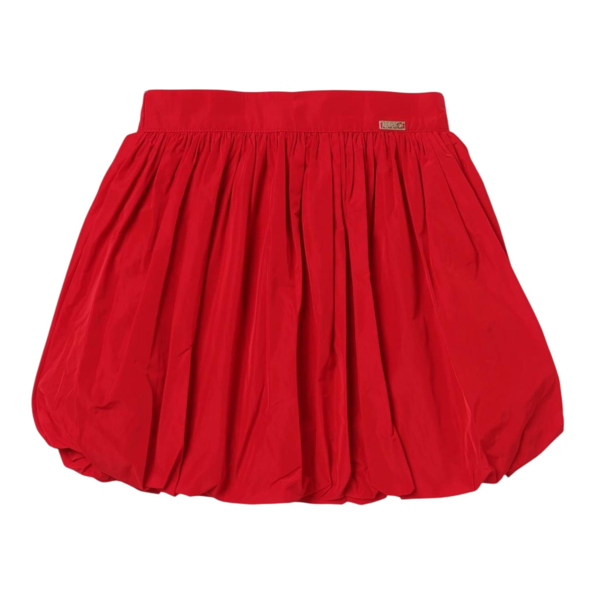 LIU JO gonna tinta unita modello palloncino Rosso per Neonata KF3143N ROSSO LIU JO 