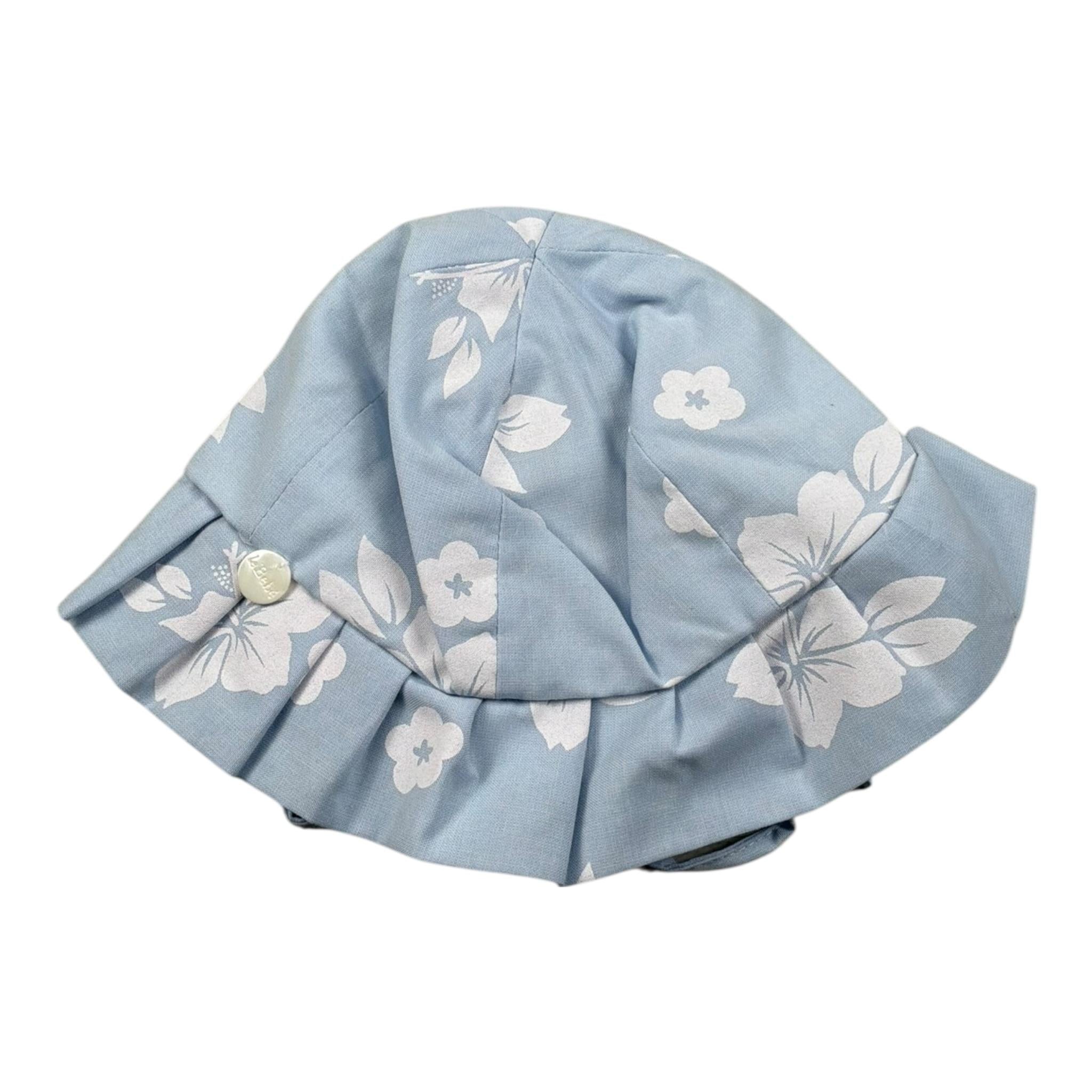 Le Bebe Cappello Tinta Unita con Stampe per Bambina LBG5914J AZZURRO LE BEBE 