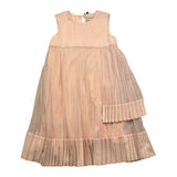 Twinset Abito Giromanica Tinta Unita Rosa Per Bambina