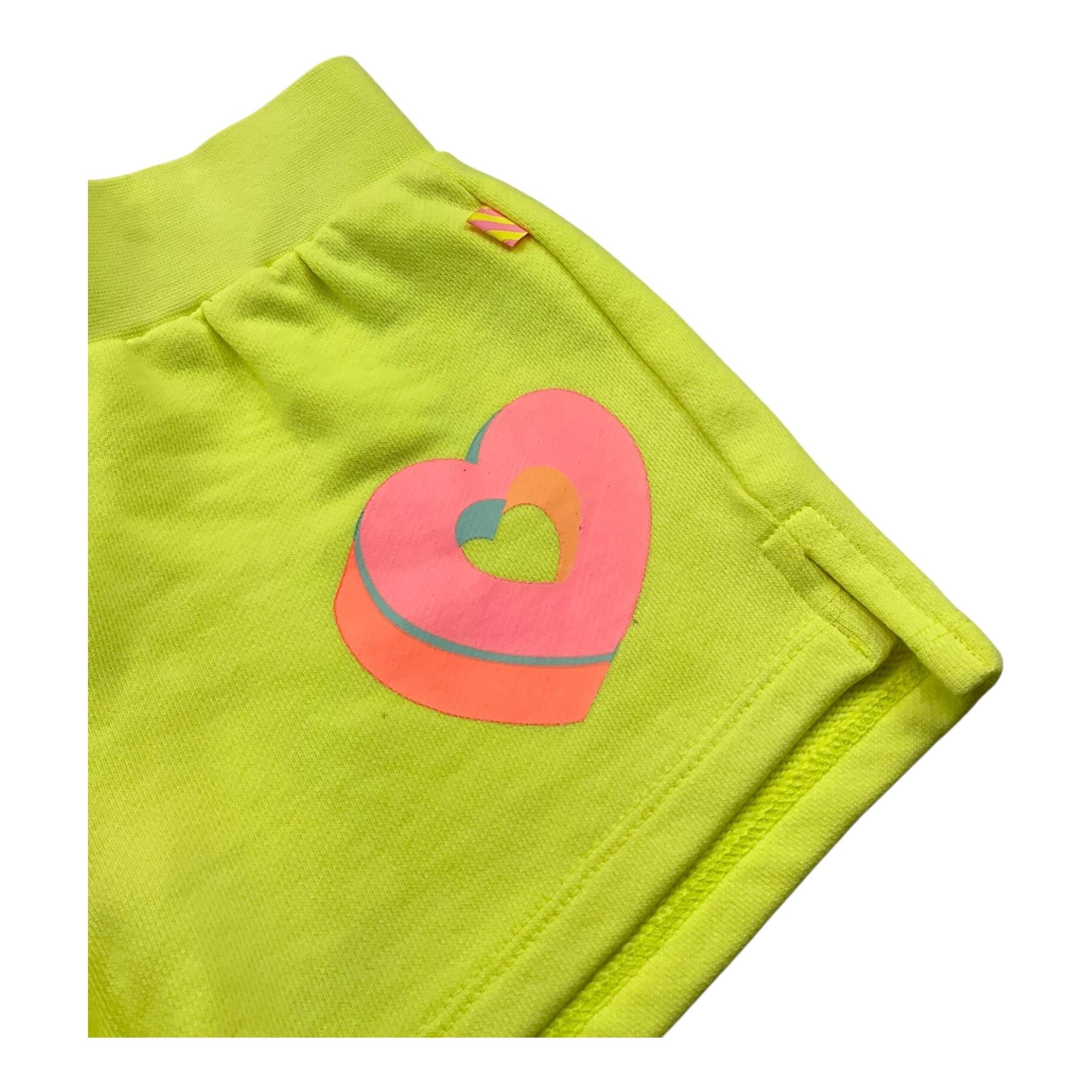 Billieblush Short Tinta Unita con Stampa per Bambina U21044 GIALLO FLUO BillIEBLUSH 