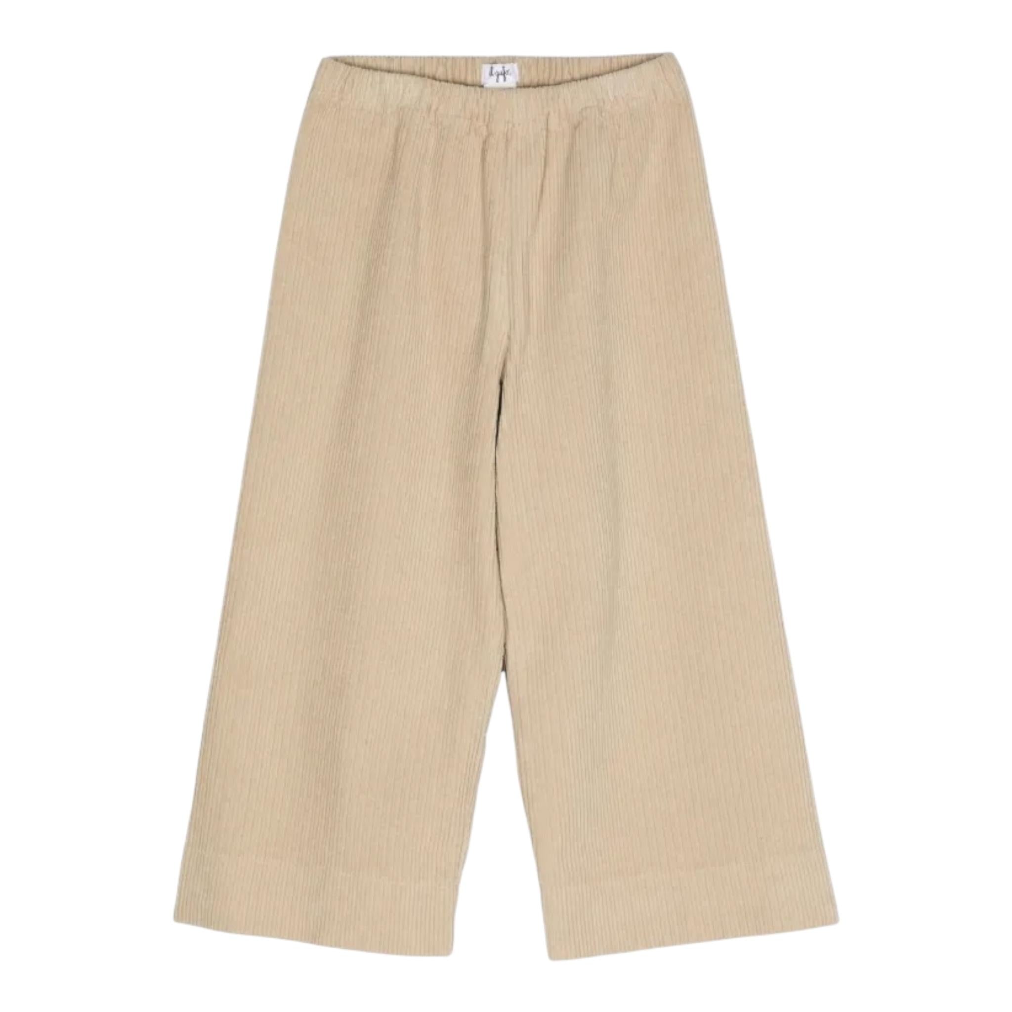 IL GUFO pantalone modello a palazzo tinta unita a costine Beige per Bambina A24PL242V6012 BEIGE IL GUFO 