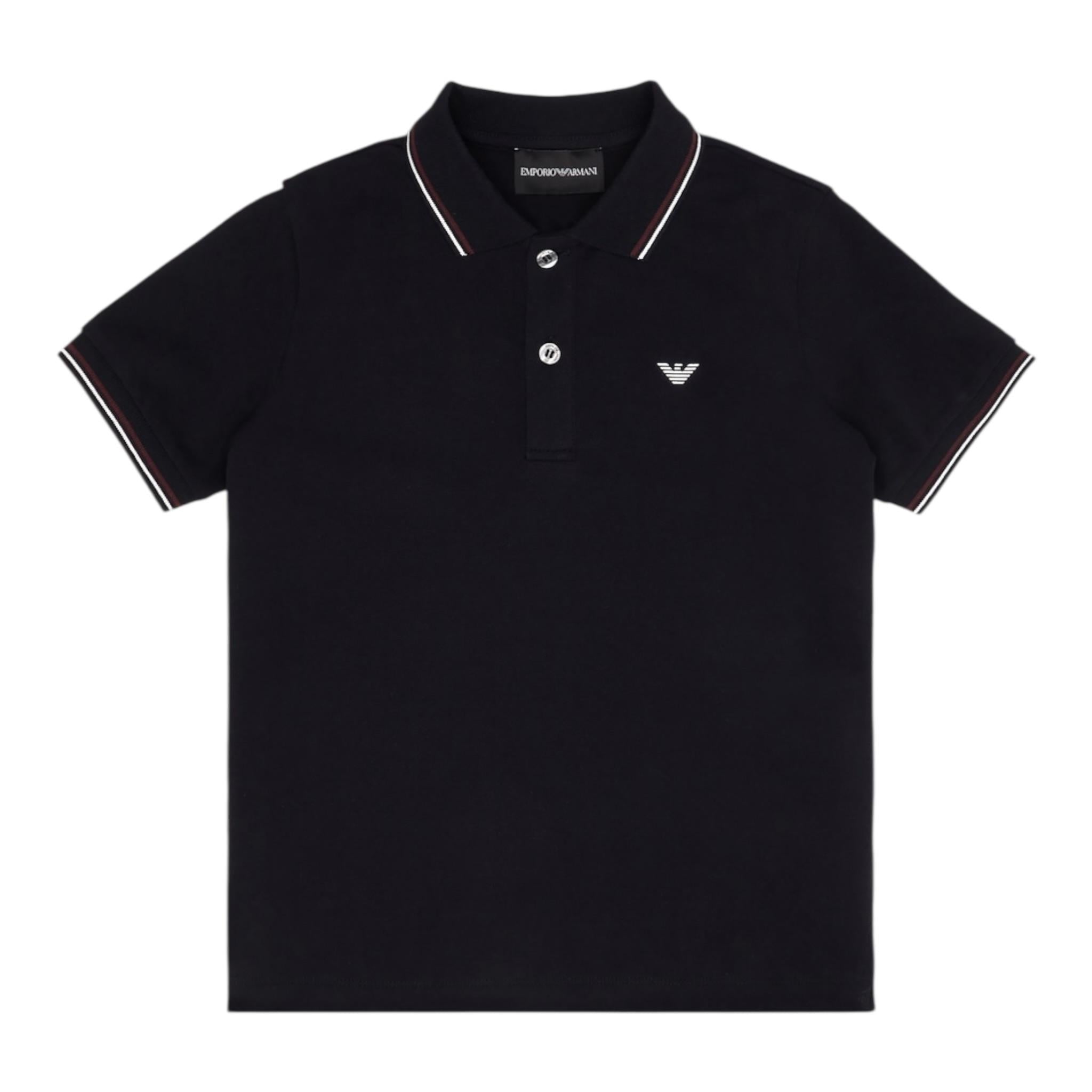 Emporio Armani Polo Mezza Manica Tinta Unita per Bambino 8N4FB3X BLU EMPORIO ARMANI 