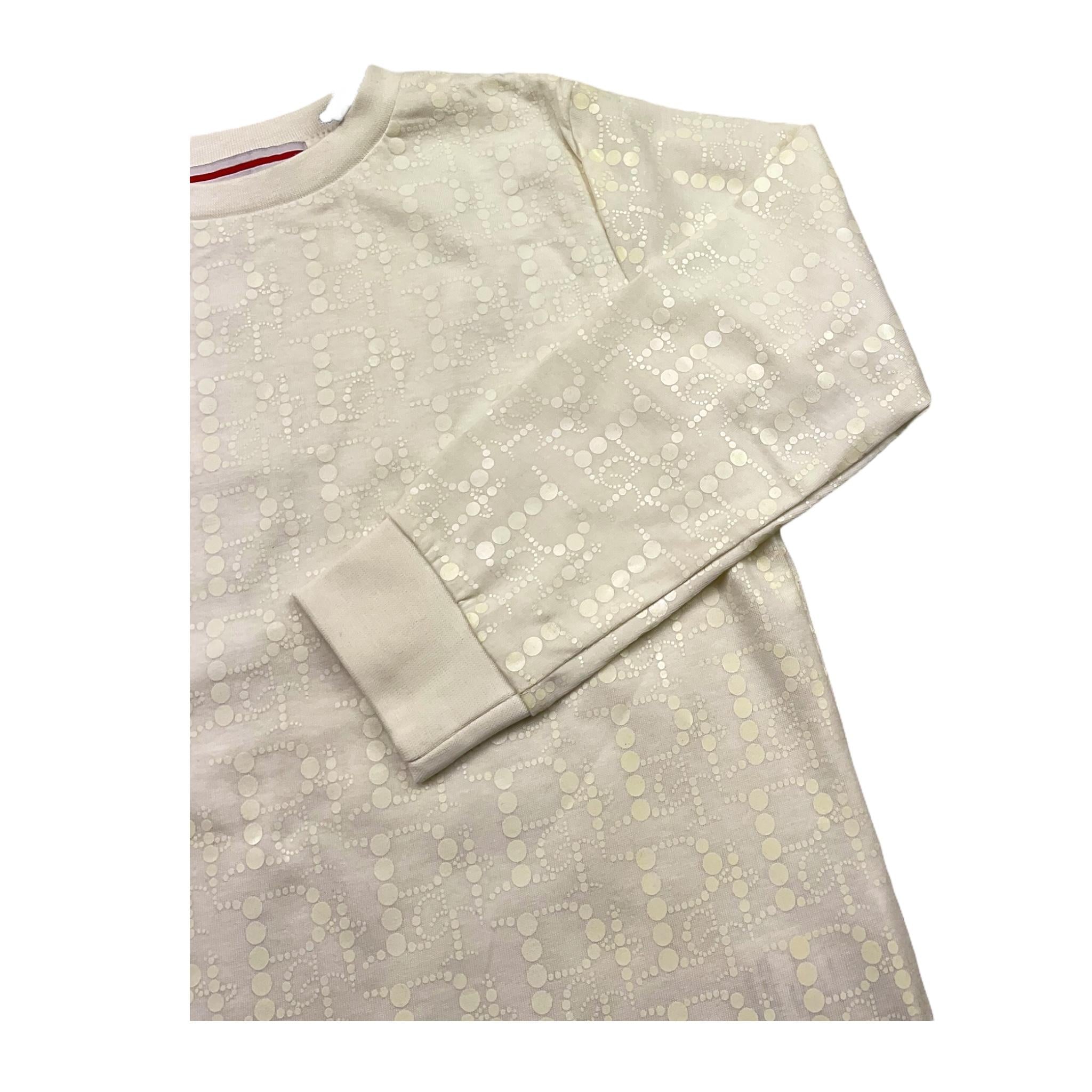 CESARE PACIOTTI shirt girocollo tinta unita con stampa Panna per Bambino TSP5351BJX PANNA CESARE PACIOTTI 