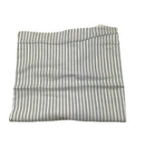 Lalalu' Coperta Bicolore con Fantasia A Righe e Stampa Bianco/Azzurro per Neonato
