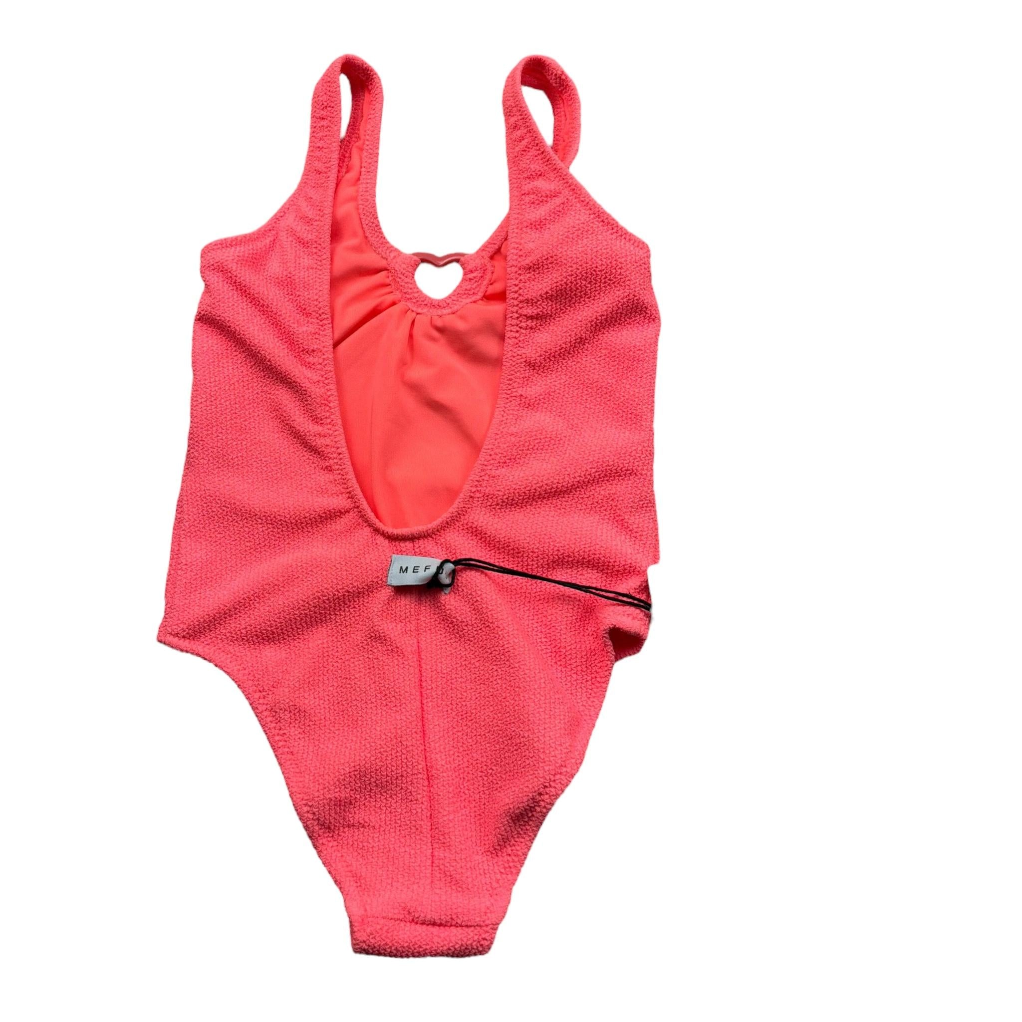 Mefui Costume Intero Tinta Unita per Bambina MJ250411CR ARANCIONE FLUO MEFUI 