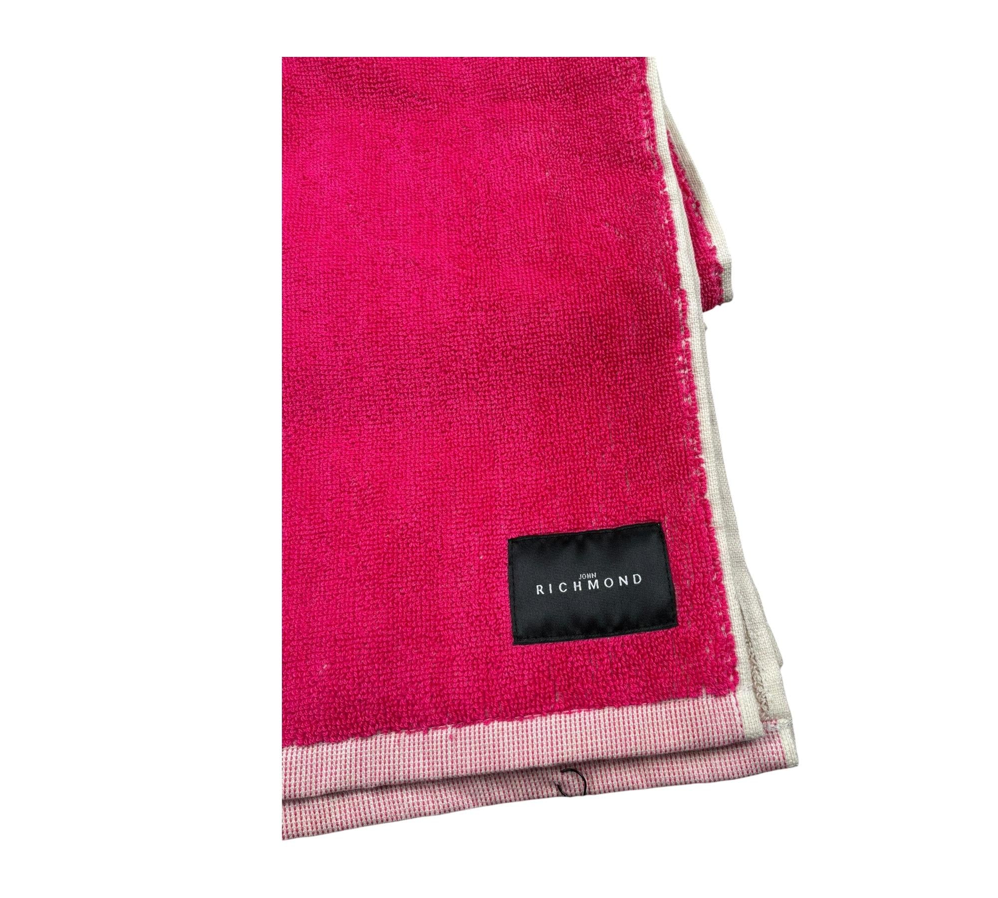 John Richmond Telo Mare Tinta Unita con Logo per Bambina RGP26031TM FUXIA JOHN RICHMOND 