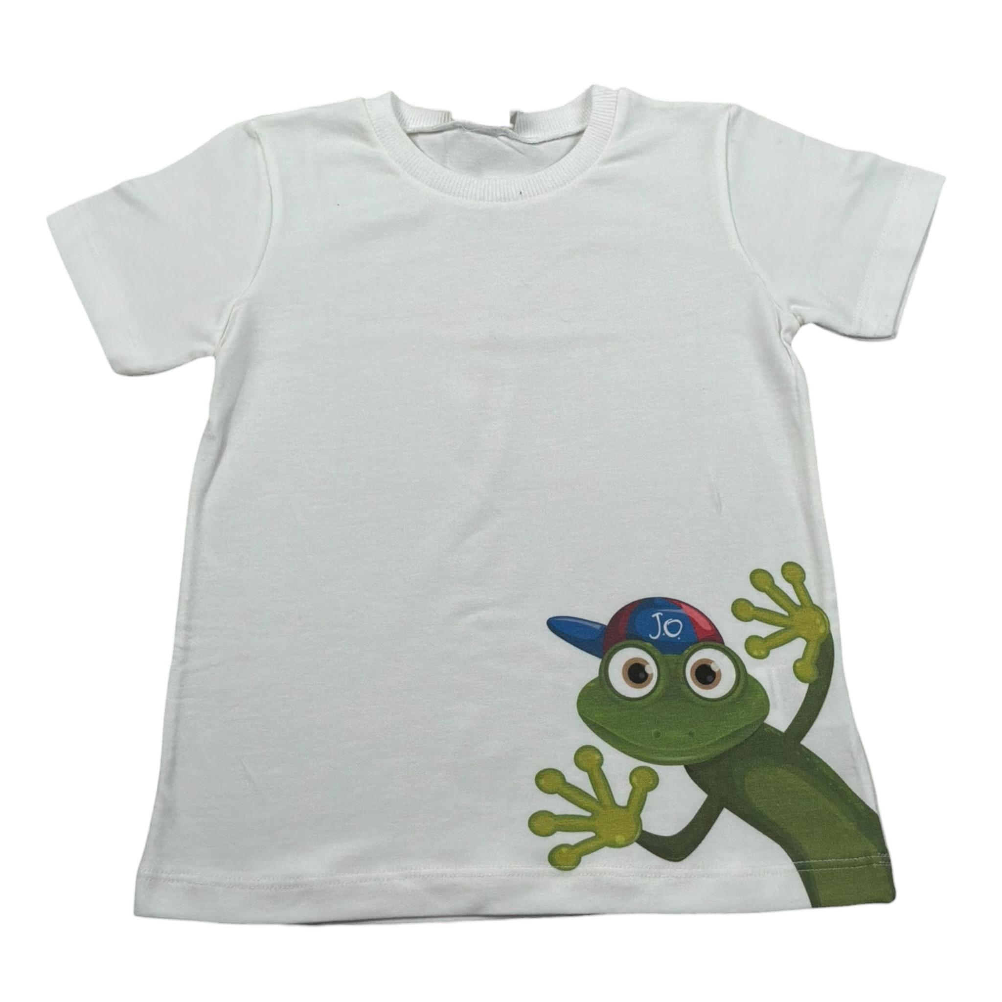 J.O. Milano T-Shirt Girocollo tinta unita con Stampe Panna per Neonato 576N2 PANNA J.O. MILANO 