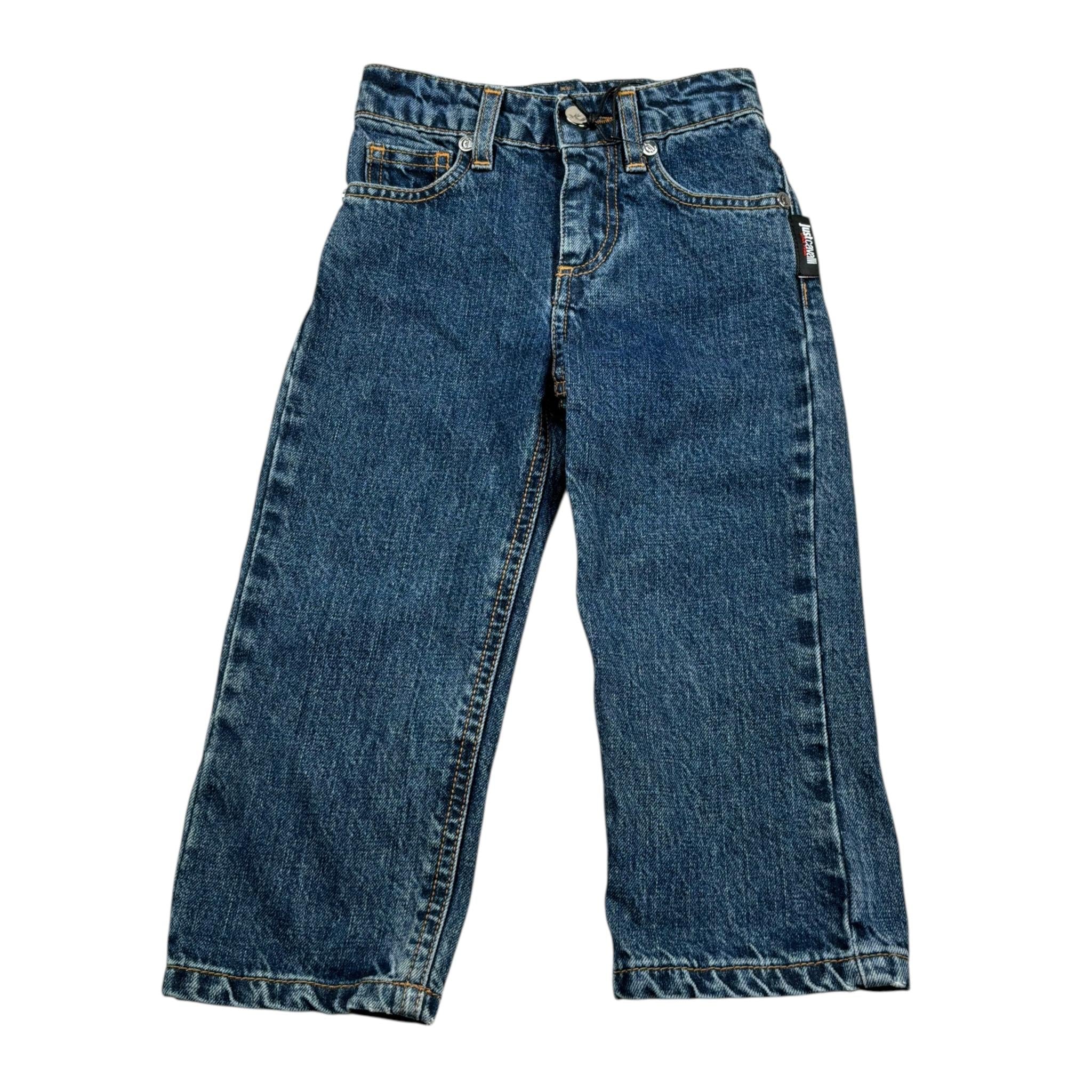 Just Cavalli Jeans Tinta Unita con Girovita Regolabile per Neonato JIP26139JE BLU JUST CAVALLI 