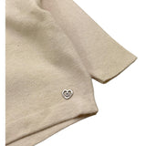 PLEASE maglia girocollo tinta unita con stampa Beige per Bambina NB74230G65 BEIGE PLEASE 