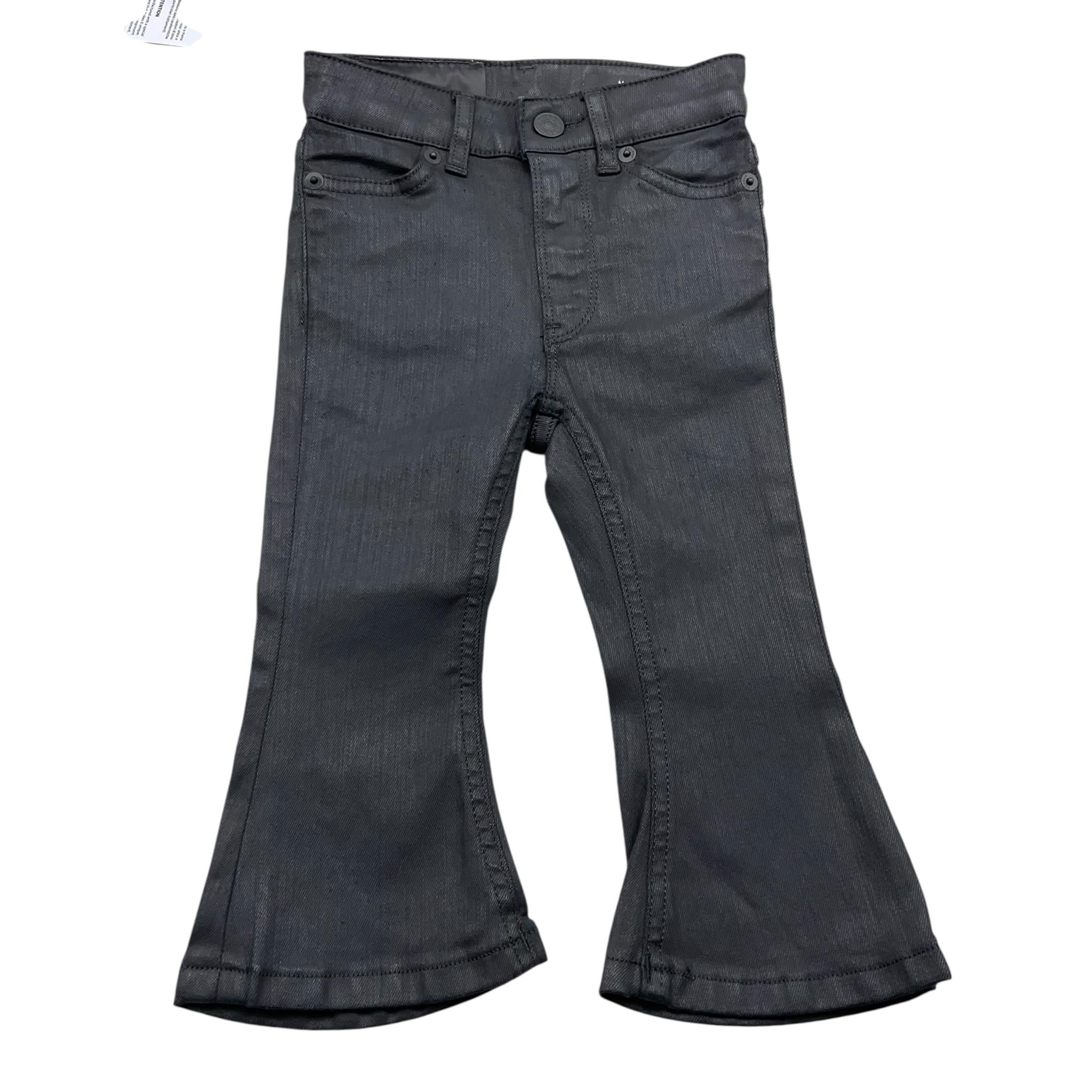 DONDUP pantalone tinta unita modello zampa Nero per Neonata DFPA105N NERO DONDUP 