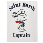 Saint Barth T-Shirt Girocollo Tinta Unita Stampa Snoopie per Bambino DENA001XX BIANCO SAINT BARTH 