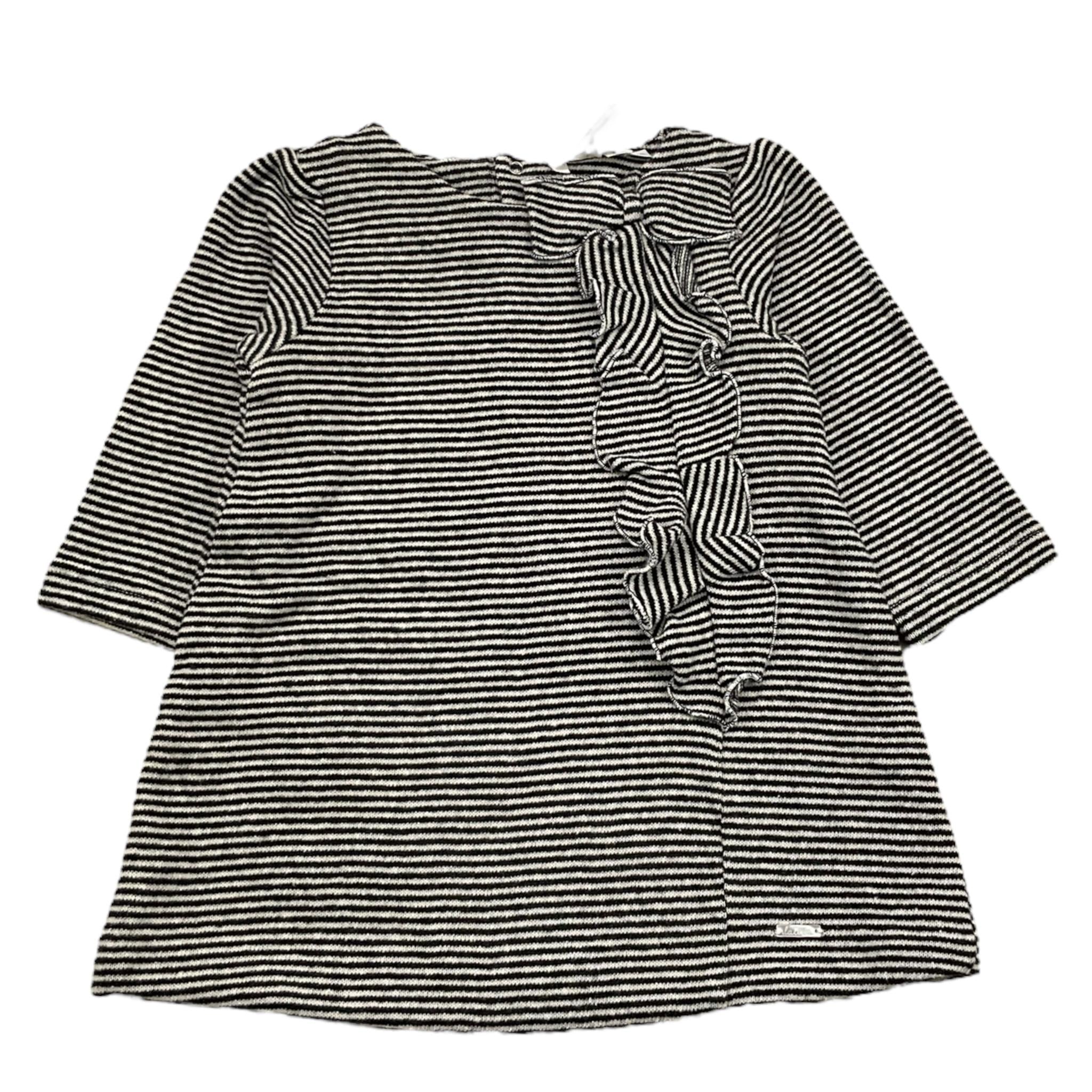 LALALU' abito manica lunga fantasia a righe Nero per Bambina VML08N NERO LALALU' 