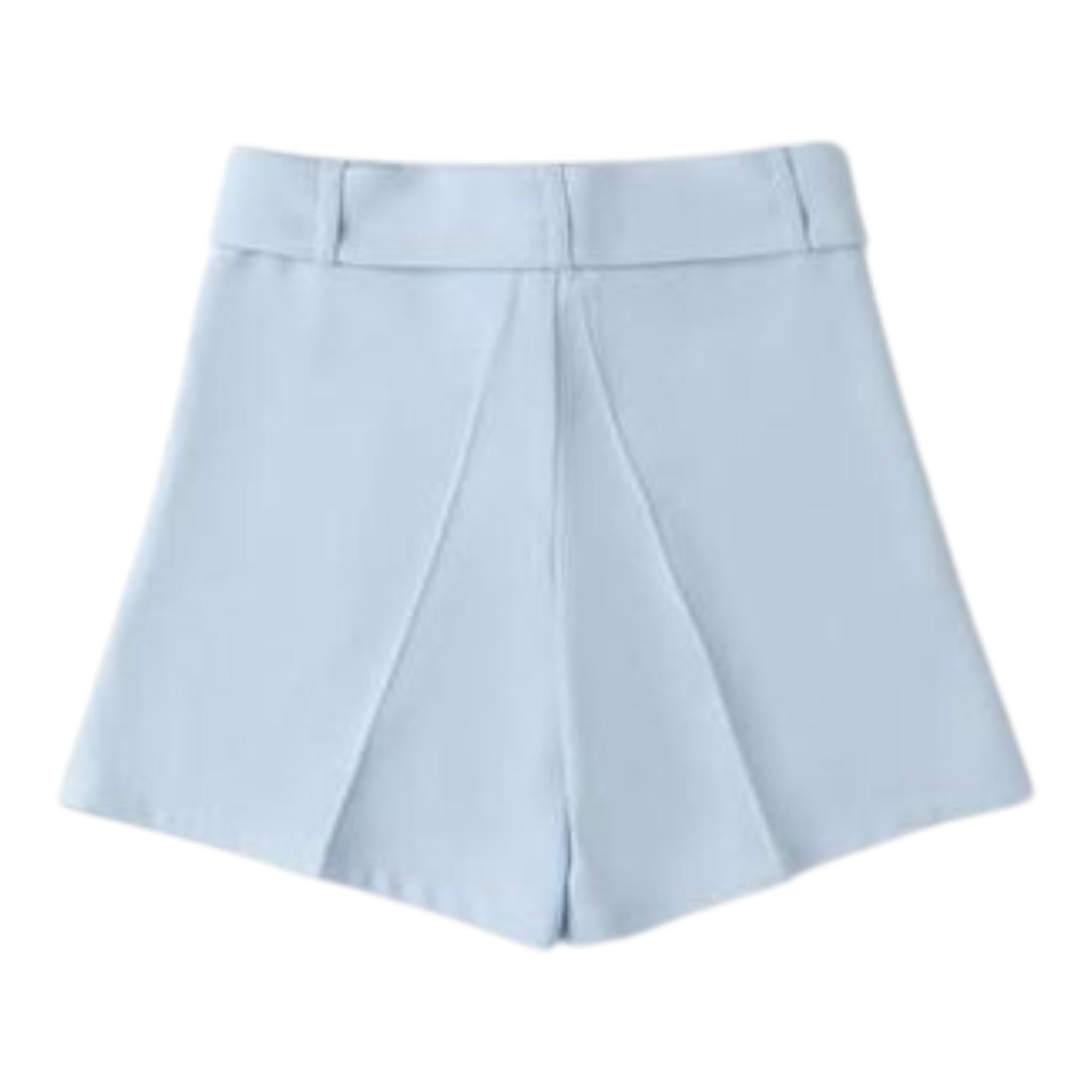 Sarabanda Short Tinta Unita con Cintura per Bambina 0B533 AZZURRO SARABANDA 