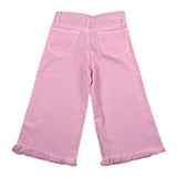 M+E' Jeans Tinta Unita Modello Palazzo per Bambina UE1703 ROSA M+E' 