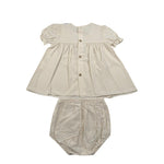 Babidu Abito Tinta Unita con Fantasia - Coulotte per Neonata 344022 BEIGE BABIDU 