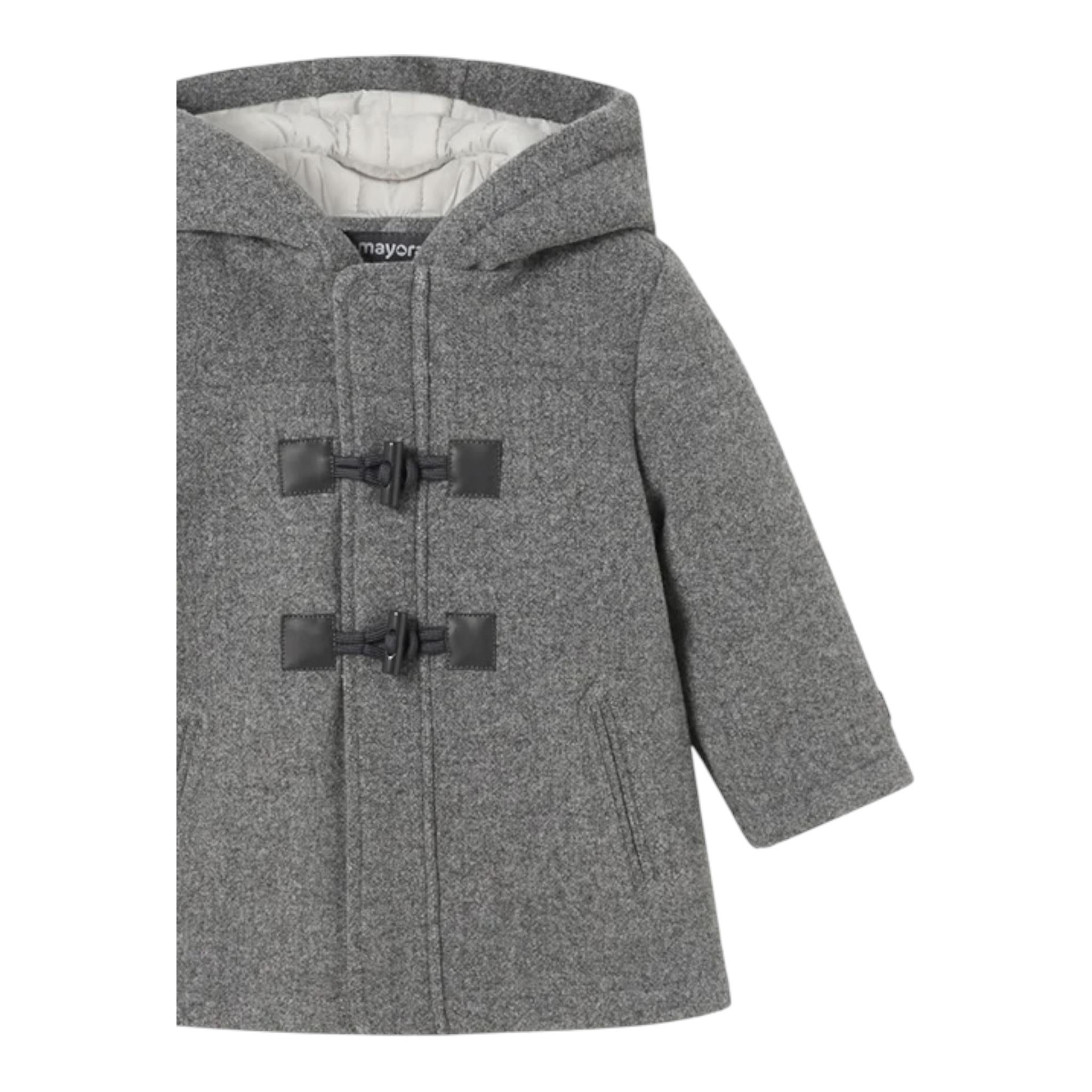 MAYORAL cappotto tinta unita con cappuccio Grigio per Bambino 2471XXJ GRIGIO MAYORAL 