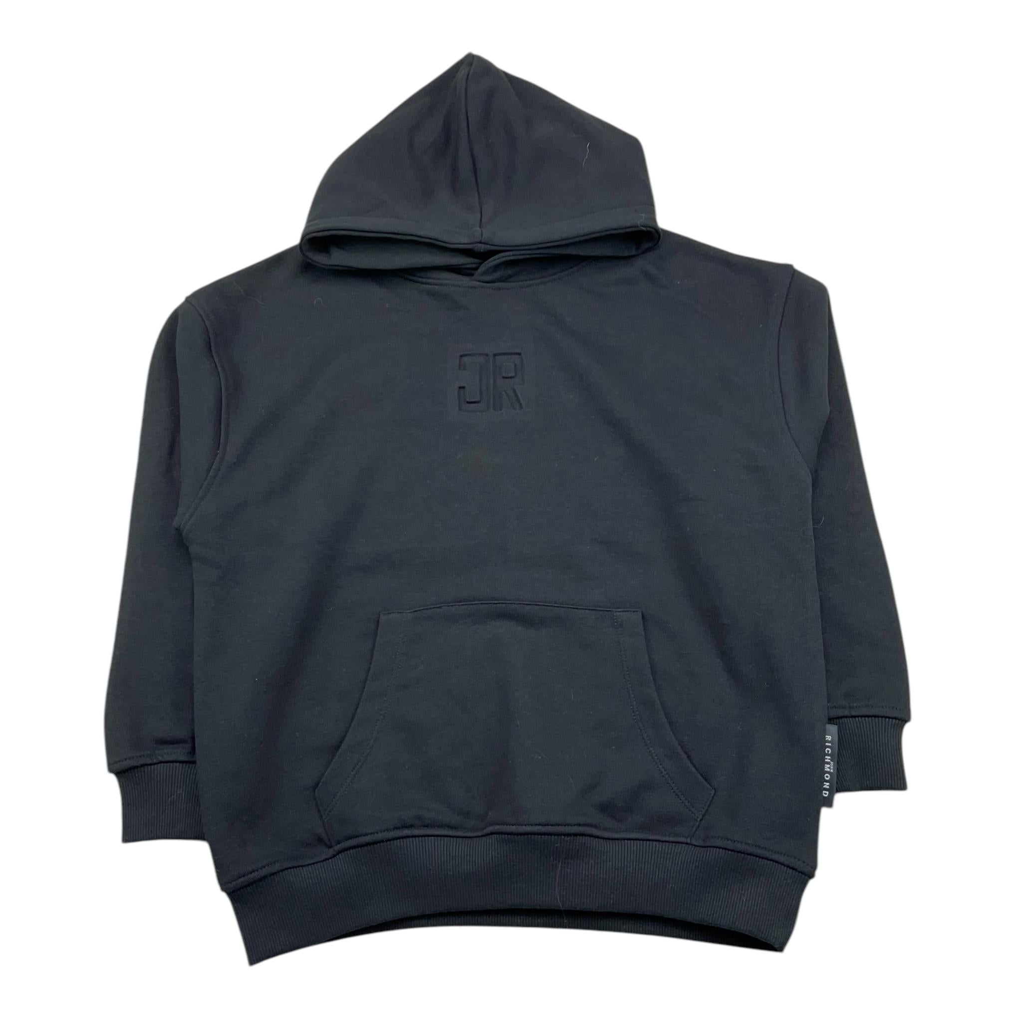 JOHN RICHMOND felpa chiusa con cappuccio tinta unita Nero per Bambino RBA25097FE NERO JOHN RICHMOND 